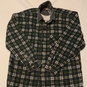 90s Corduroy Plaid Shirt